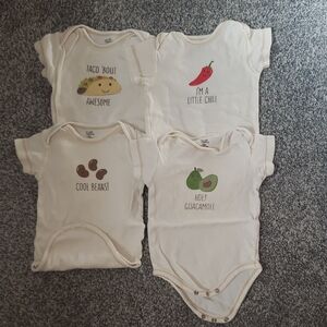 6-9 month onsies, taco themed